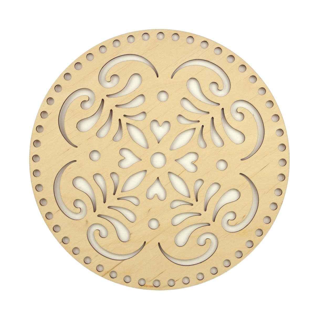 Houten Mandala Berkenhout 25cm