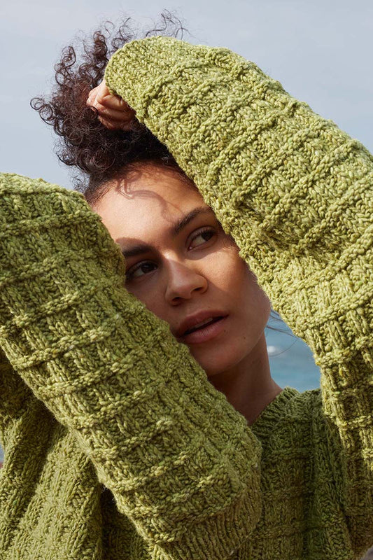 V-hals sweater Mandy Breipakket