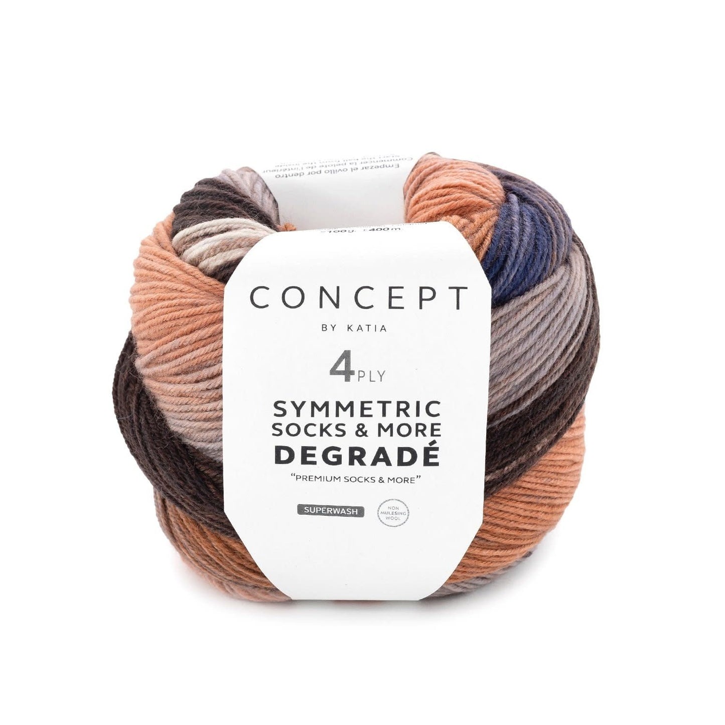 Katia 4-Draads Sokkengaren Degradé Sym Socks 84 – verfijnde kleurverlopen voor kledingstukken