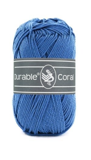 DURABLE Coral haakgaren in 2106 Peacock Blue - ideaal voor gedetailleerde projecten