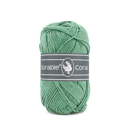 DURABLE Coral haakgaren in 2133 dark mint - ideaal voor gedetailleerde projecten