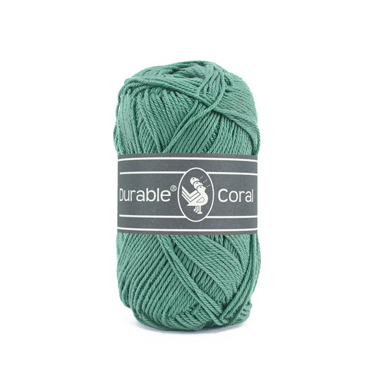 DURABLE Coral sokkengaren in 2134 vintage green - perfect voor breien en haken