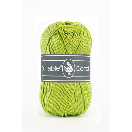 DURABLE Coral sokkengaren in 2146 yellow green - perfect voor breien en haken