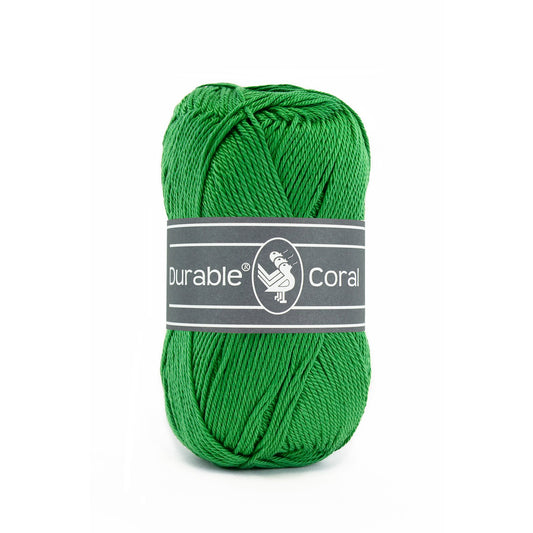 DURABLE Coral breigaren in 2147 bright green - zacht en glanzend katoen