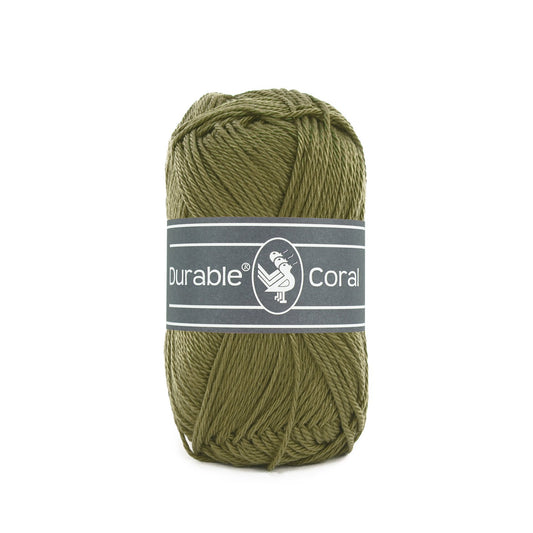 DURABLE Coral sokkengaren in 2168 khaki - perfect voor breien en haken