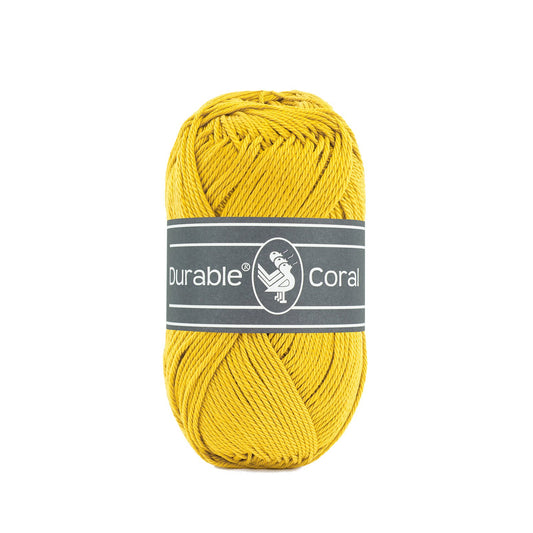 DURABLE Coral sokkengaren in 2206 lemon curry - perfect voor zomerse projecten