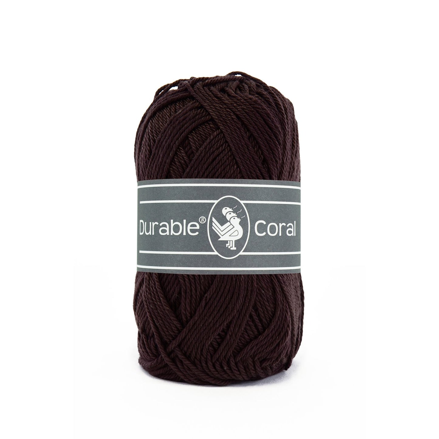 DURABLE Coral breigaren in 2230 dark brown - veelzijdig en hoogwaardig katoen