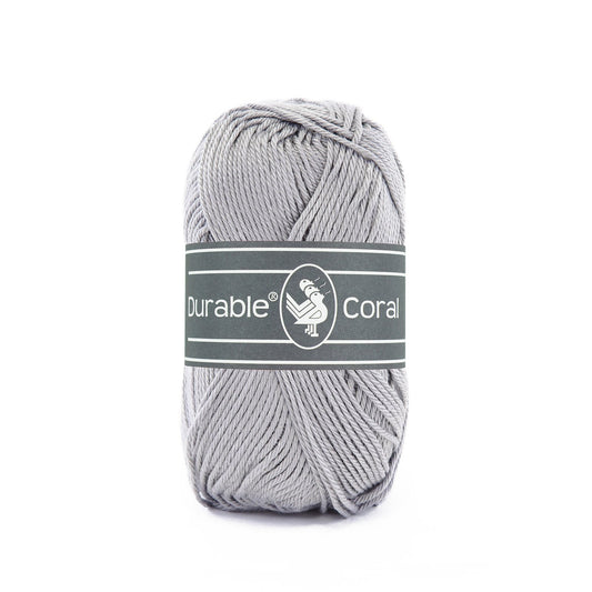 DURABLE Coral haakgaren in 2232 light grey - ideaal voor gedetailleerde projecten