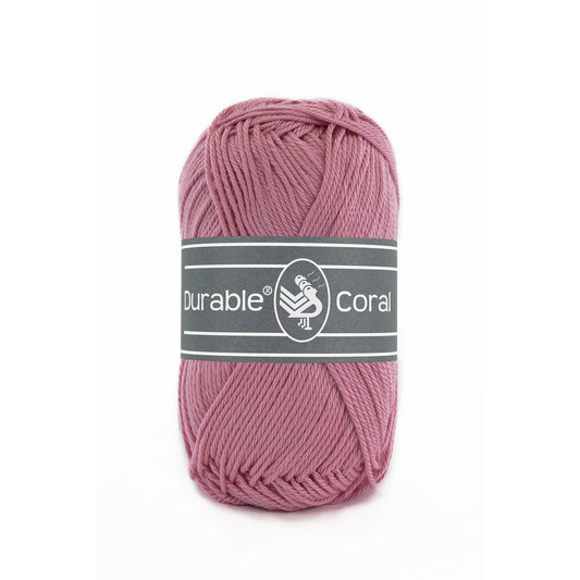 DURABLE Coral haakgaren in 228 raspberry - ideaal voor gedetailleerde projecten