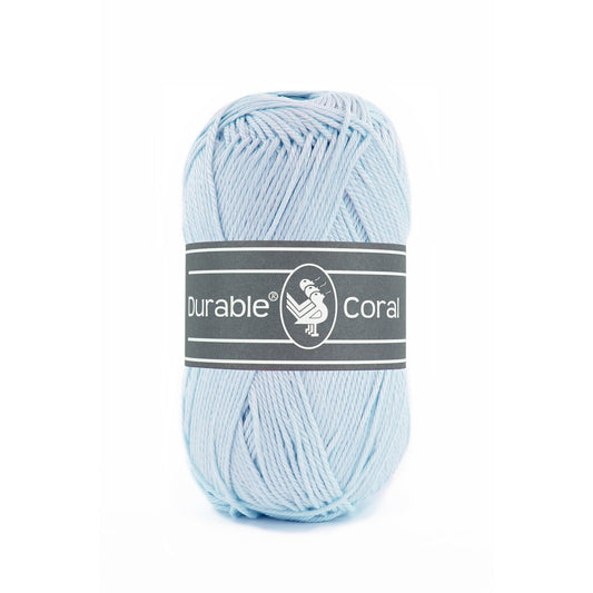 DURABLE Coral haakgaren in 282 light blue - ideaal voor gedetailleerde projecten