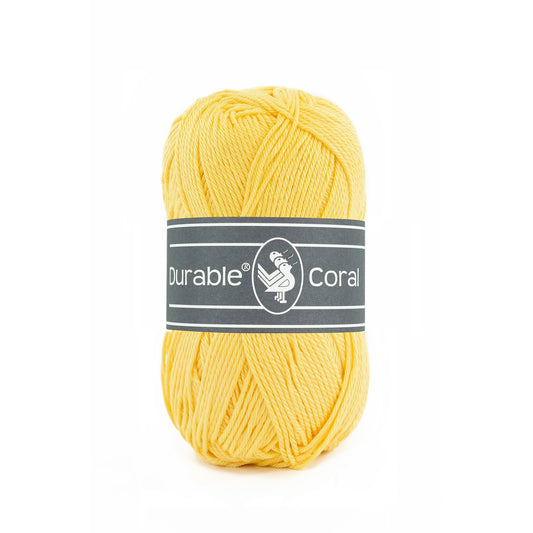 DURABLE Coral breigaren in 309 light yellow - veelzijdig en hoogwaardig katoen