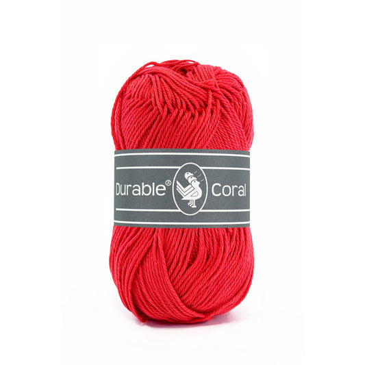 DURABLE Coral sokkengaren in 316 red - perfect voor breien en haken