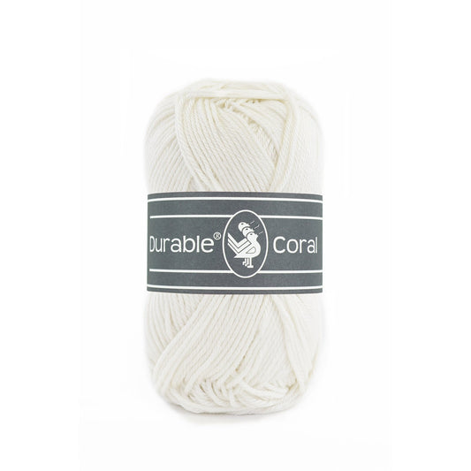 DURABLE Coral sokkengaren in 326 ivory - perfect voor breien en haken