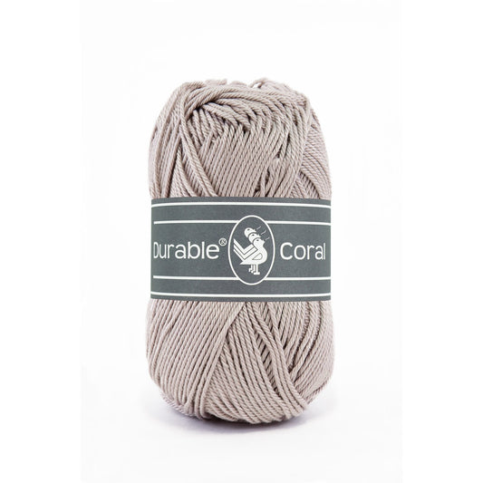 DURABLE Coral haakgaren in 340 taupe - ideaal voor amigurumi