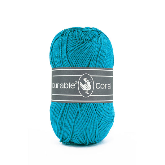 DURABLE Coral sokkengaren in 371 turquoise - perfect voor zomerse projecten