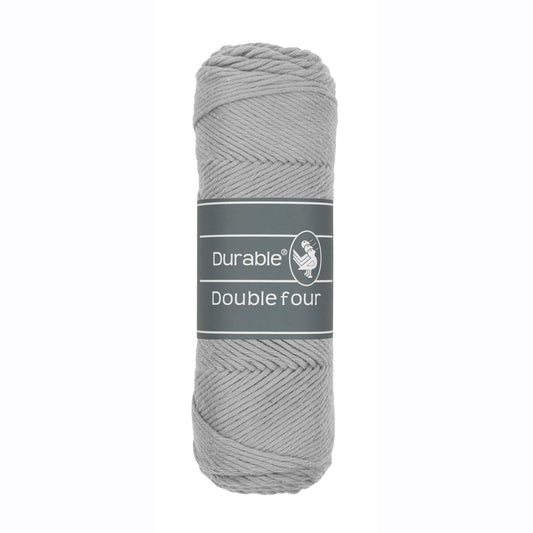 DURABLE Double Four in Light grey â dikke katoendraad voor gehaakte dekens en homedeco