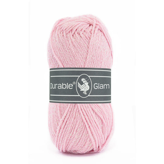 DURABLE Glam breigaren in Light pink - glimmend katoen-polyester mengsel
