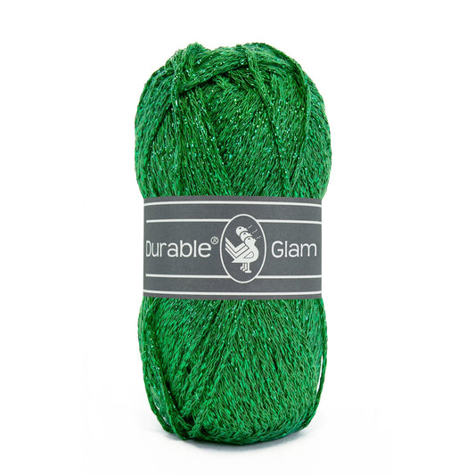 DURABLE Glam breigaren in Bright green - glimmend katoen-polyester mengsel