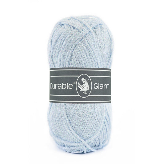 DURABLE Glam breigaren in Light blue - glimmend katoen-polyester mengsel