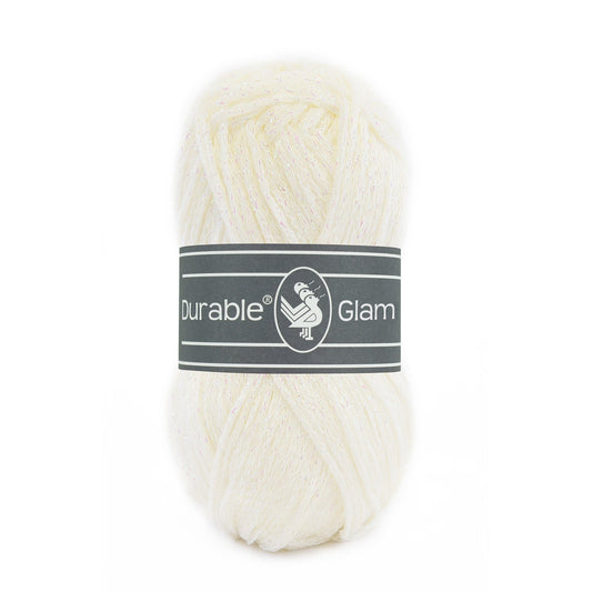 DURABLE Glam breigaren in Ivory - glimmend katoen-polyester mengsel