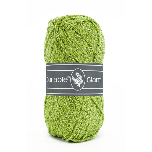 DURABLE Glam breigaren in Lime - glimmend katoen-polyester mengsel