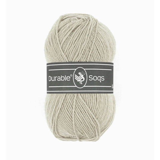 DURABLE Soqs in Chateau grey - Sterke 4-ply sokkenwol met 75% wol