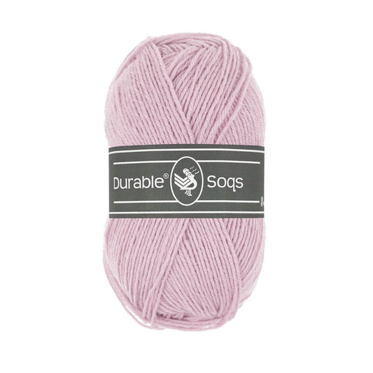 DURABLE Soqs in Orchid - Sterke 4-ply sokkenwol met 75% wol