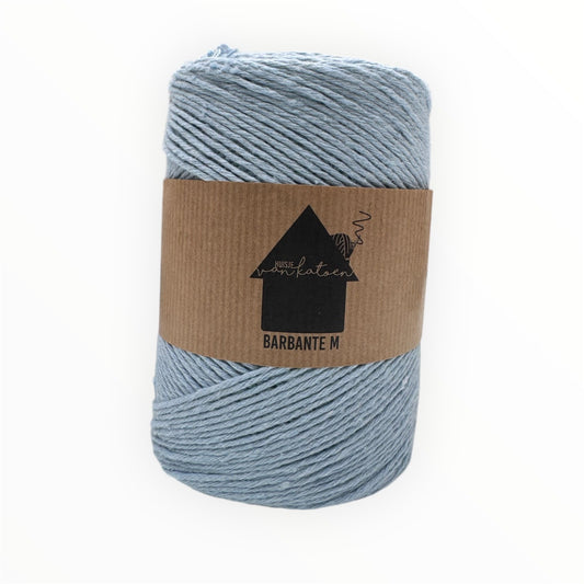 Huisje van Katoen Barbante M in Baby Blauw - 100% gerecycled katoengaren