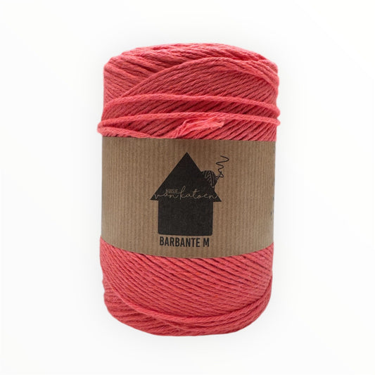 Huisje van Katoen Barbante M in Koraal - 100% gerecycled katoengaren