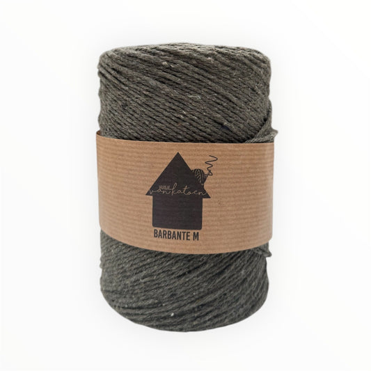 Huisje van Katoen Barbante M in Leger Groen - 100% gerecycled katoengaren