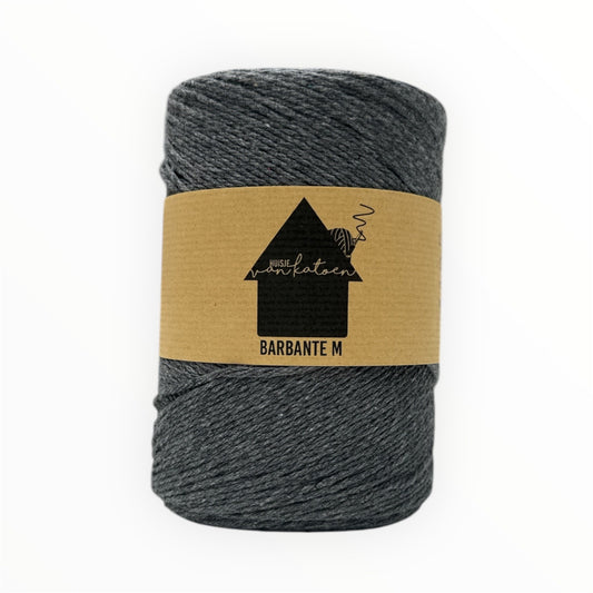 Huisje van Katoen Barbante M in Muis Grijs - 100% gerecycled katoengaren