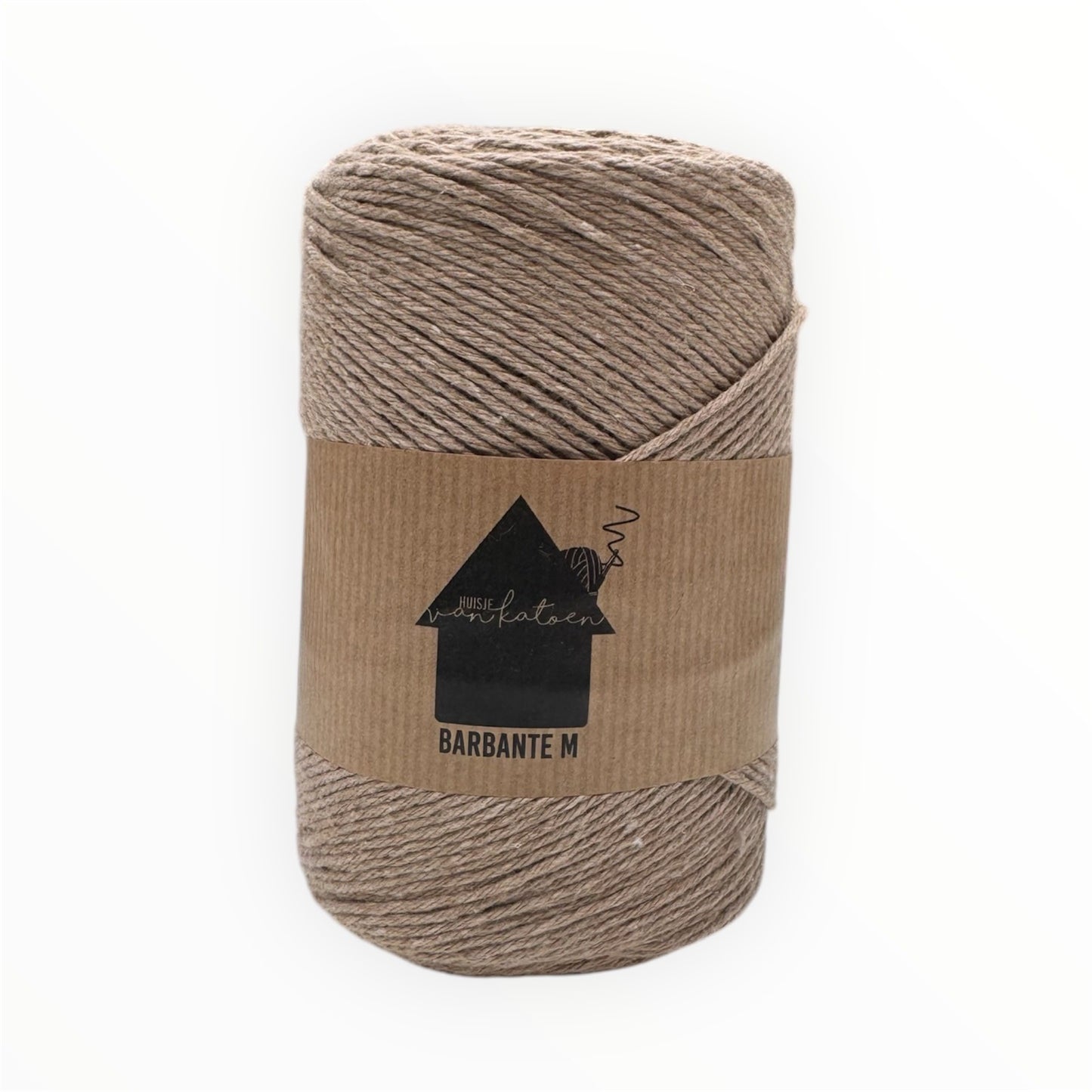 Huisje van Katoen Barbante M in Woestijn Beige - 100% gerecycled katoengaren