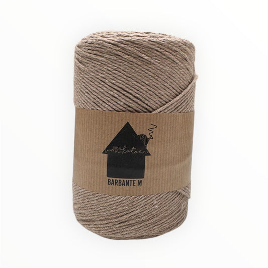 Huisje van Katoen Barbante M in Woestijn Beige - 100% gerecycled katoengaren
