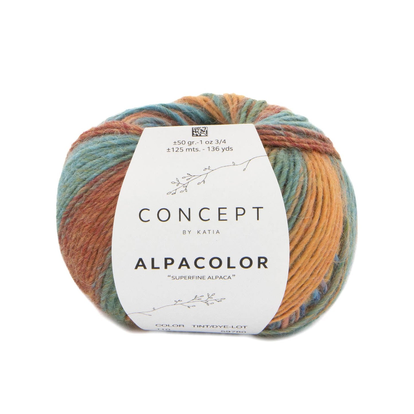 Katia Alpacolor Alpaca garen in kleur 110 - zacht en stevig voor brei- en haakwerk
