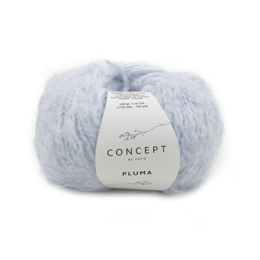 Katia Concept Pluma in 74 lichtblauw - perfect voor zachte truien