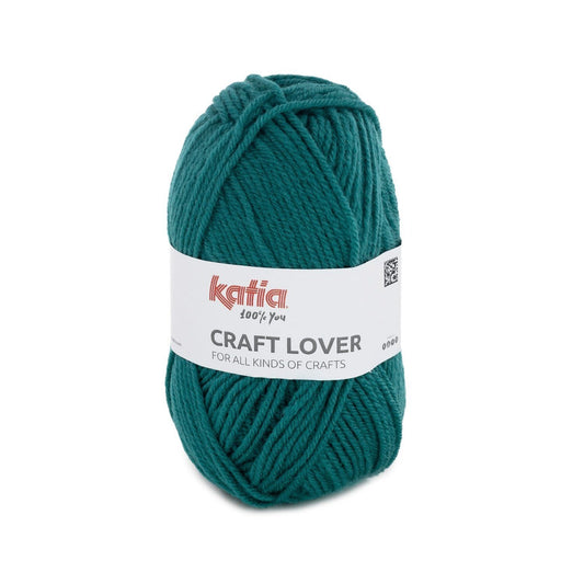 Katia Craft Lover haakgaren smaragdgroen - ideale looplengte voor grote projecten