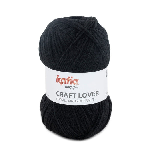 Katia Craft Lover sokkengaren zwart - eenvoudig te combineren met andere kleuren