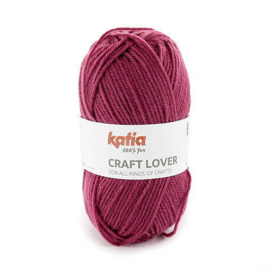 Katia Craft Lover haakgaren pruim - ideale looplengte voor grote projecten
