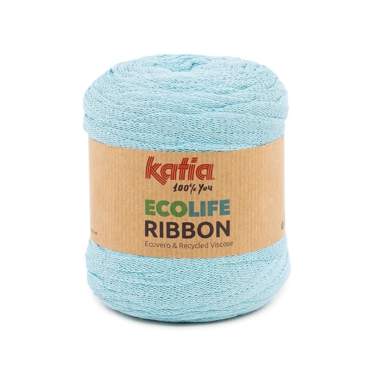 Katia Ecolife Ribbon lichtblauw β Duurzaam garen voor creatieve projecten