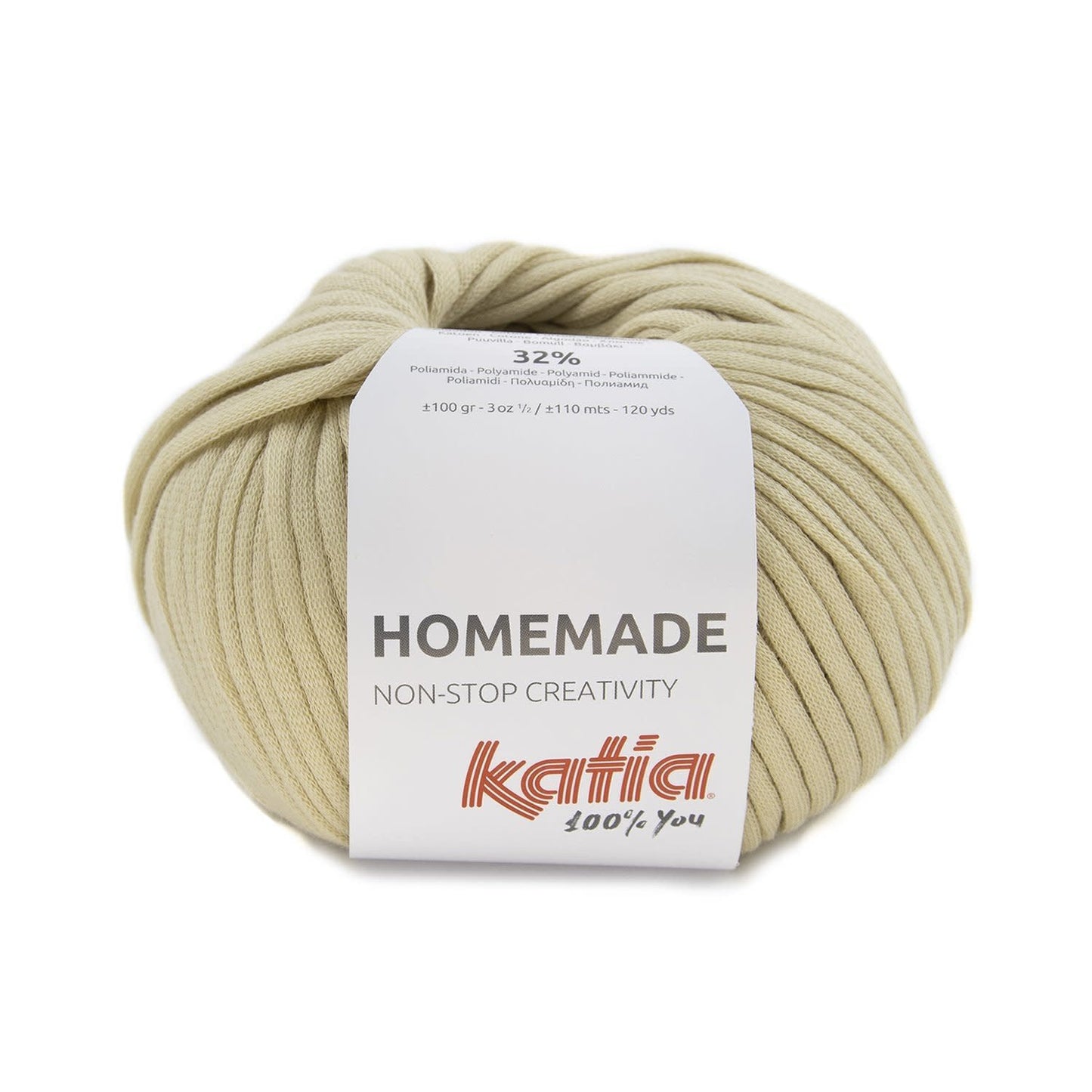 Katia Homemade breigaren in kleur 108 - 68% katoen, 32% polyamide voor woonaccessoires
