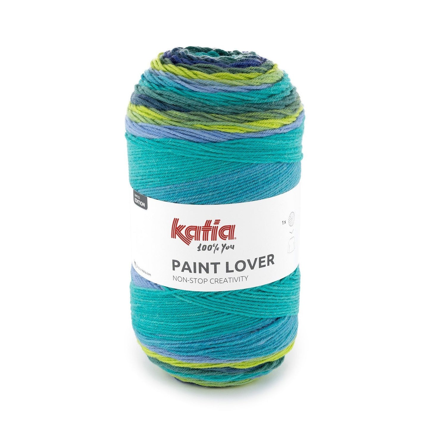 Katia Paint Lover breigaren kleur 500 – Wol-acryl mengsel met speels kleurverloop