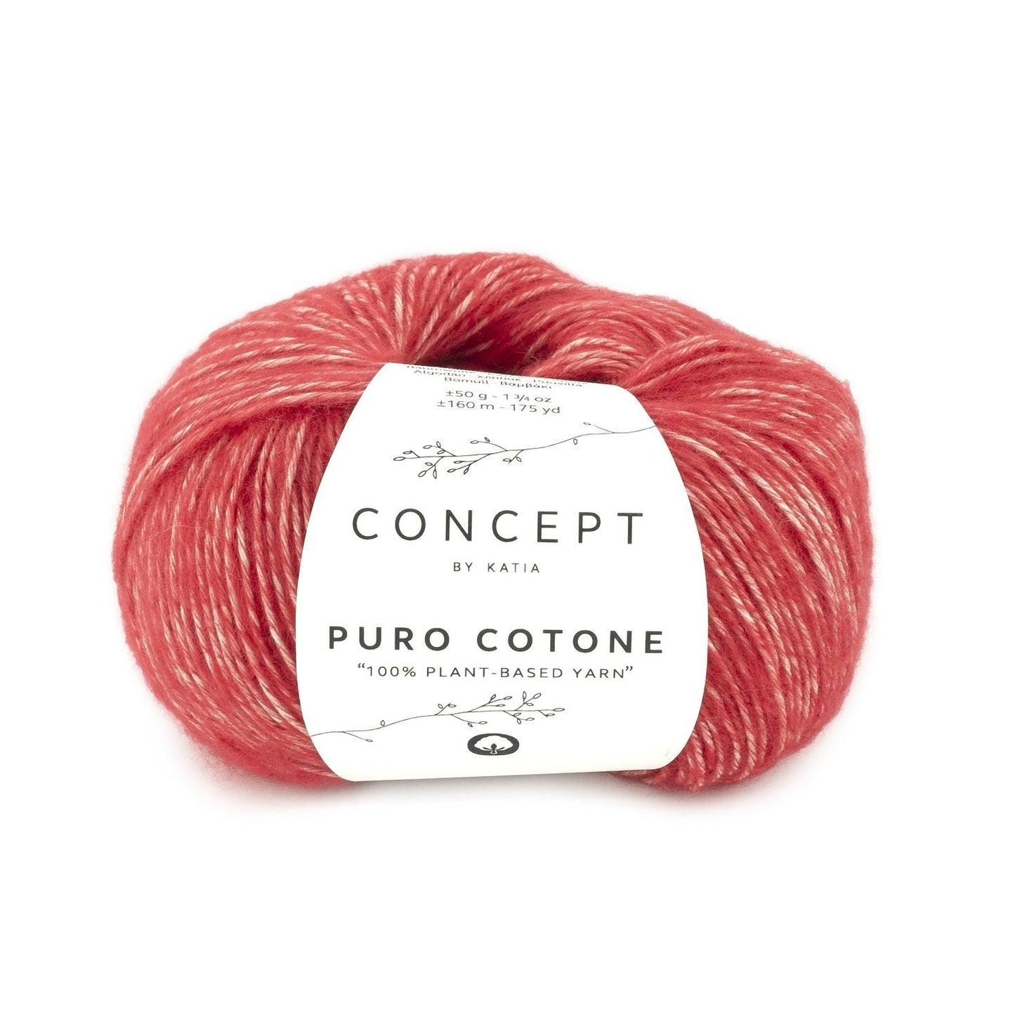 Katia Puro Cotone in Rood β Levendig katoengaren voor opvallende stukken