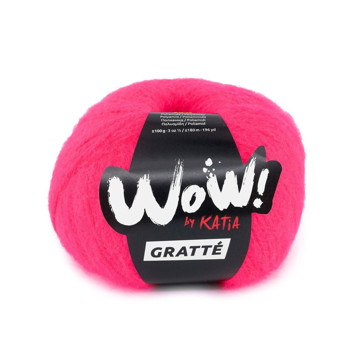 Katia WOW! Gratté breigaren in watermeloen fluoride - trendy kleur voor unieke projecten