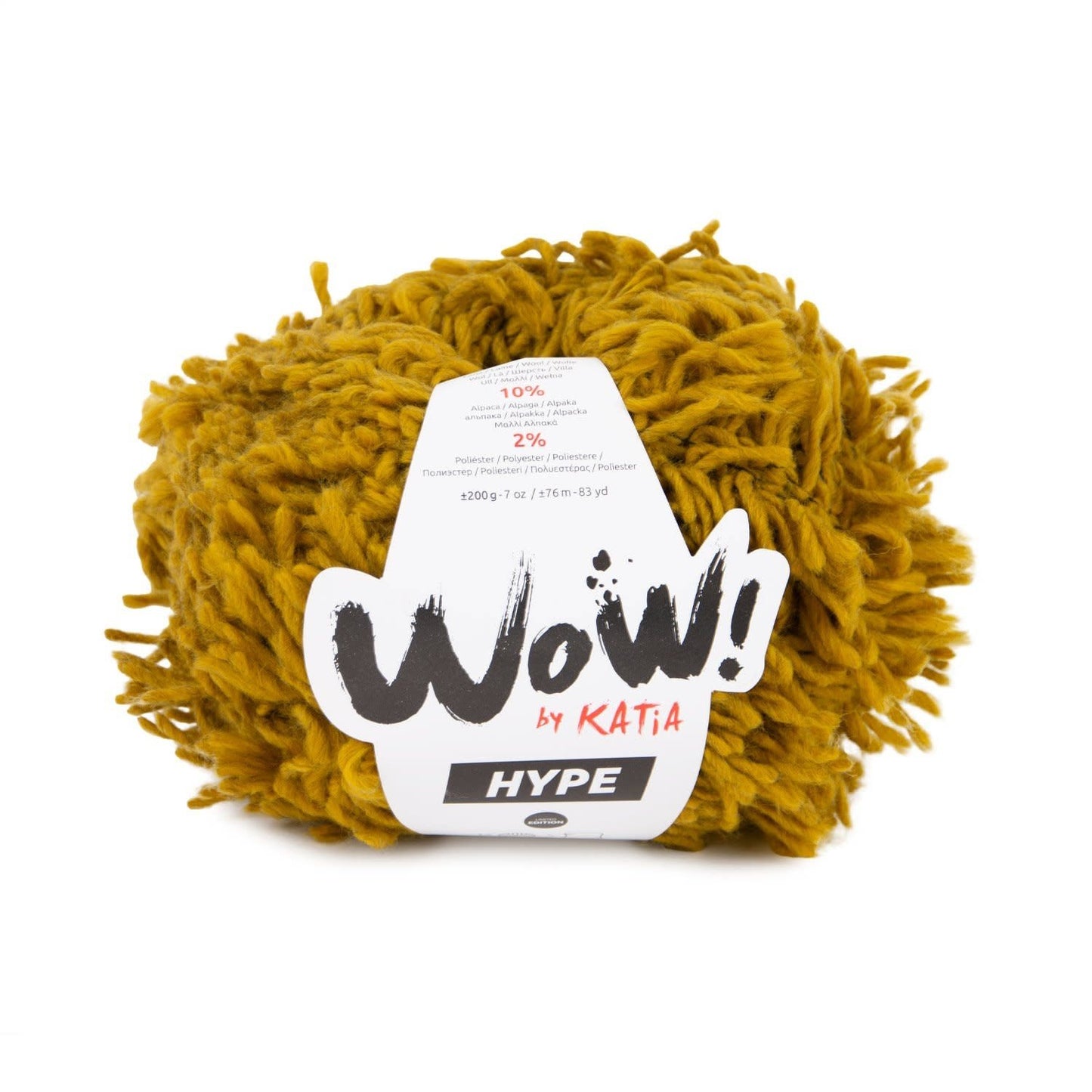 Katia WOW! Hype breigaren in Oker - perfect voor warme trui's en sjaals