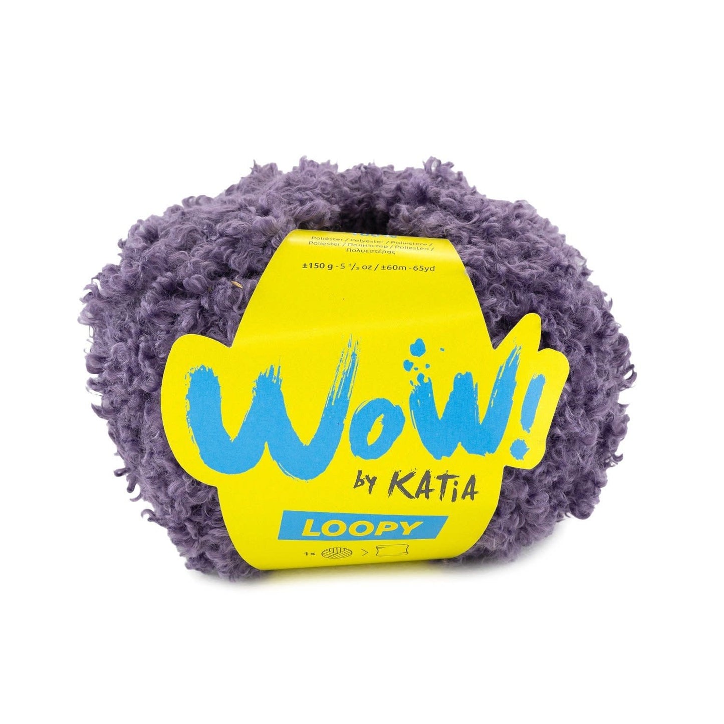 Katia WOW Loopy breigaren paars - kleurrijk garen voor creaties