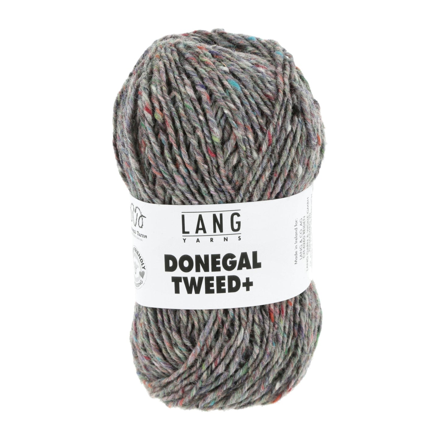 Donegal Tweed + wolgaren in steen - perfect voor truien maat 42