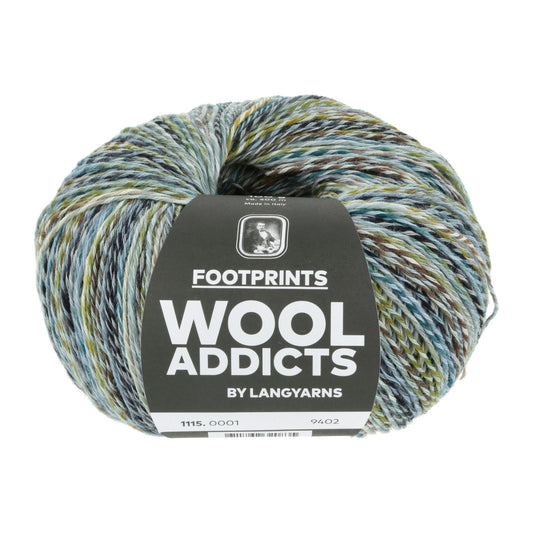 LANG Yarns Footprints sokkenwol kleur 1 - stevig katoen-wol mengsel voor zomerse sokken