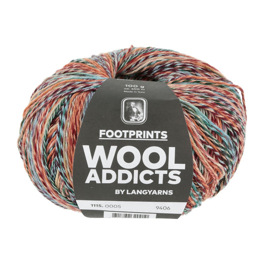 LANG Yarns Footprints sokkenwol kleur 5 - stevig en comfortabel voor sokken
