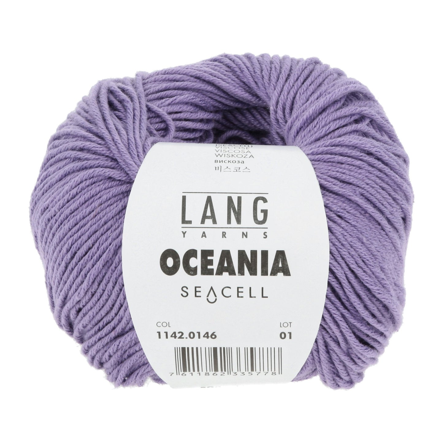 LANG Yarns Oceania breigaren in kleur 0146 - zacht katoen-seacell garen