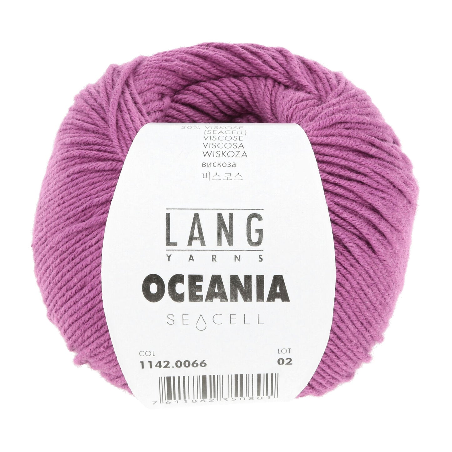 LANG Yarns Oceania breigaren in kleur 0066 - zacht katoen-seacell garen